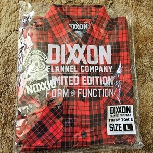 DIXXON Red and Black Plaid Button Down Shirt